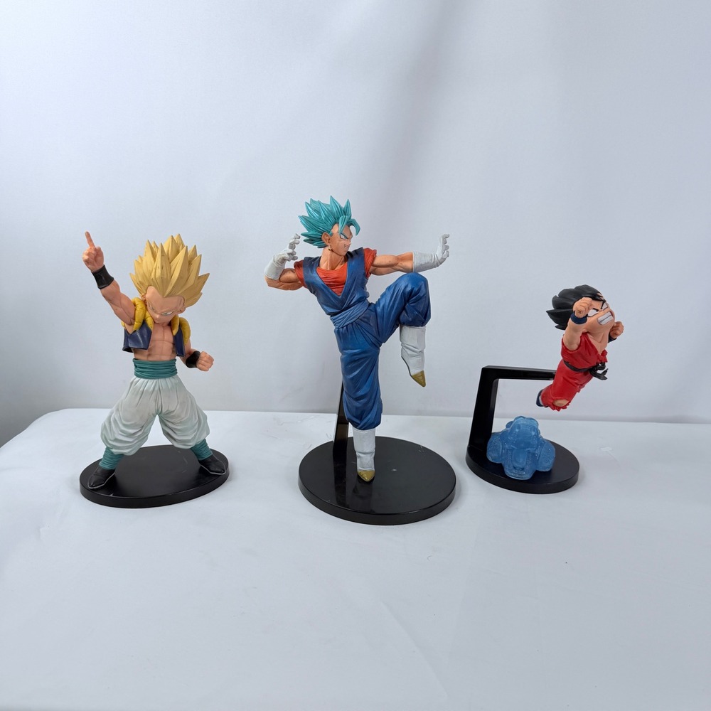Dragon Ball Z Figure Lot Vegito Blue Gotenks Yamcha Anime Collectible Statues